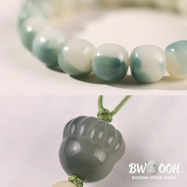 Buddha Stones Gradient Bodhi Seed Nine Tailed Fox Cat Paw Claw Pine Cone Peace Bracelet (Extra 40% Off | USE CODE: