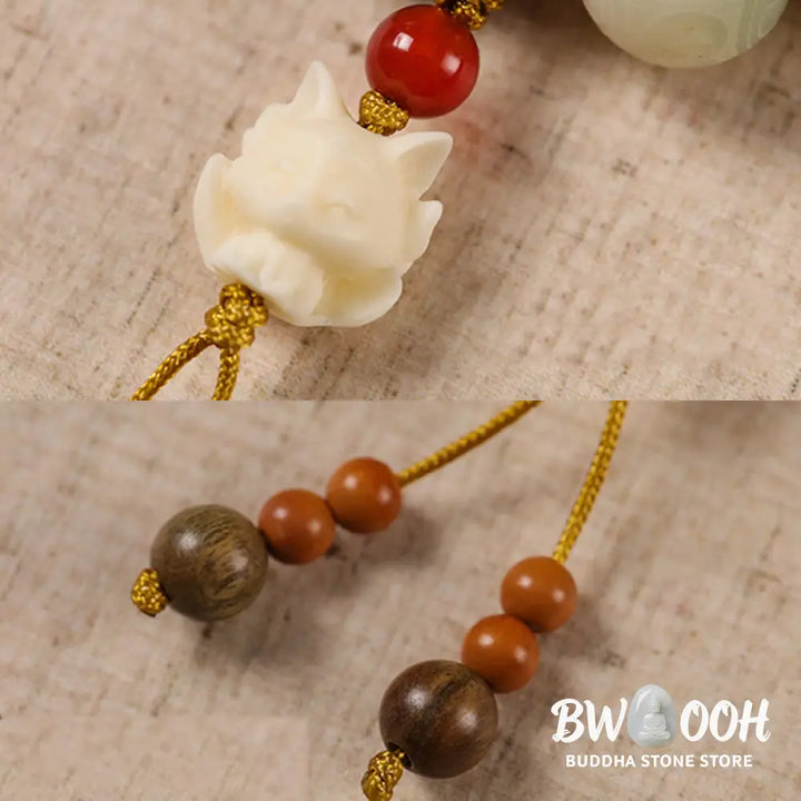 BWOOOH Gradient Bodhi Seed Om Mani Padme Hum Carved Zakir