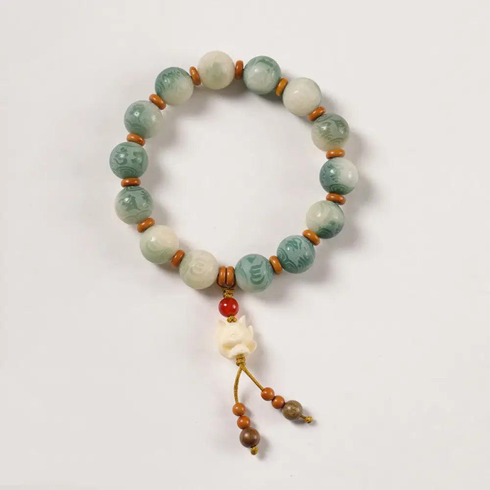 BWOOOH Gradient Bodhi Seed Om Mani Padme Hum Carved Zakir