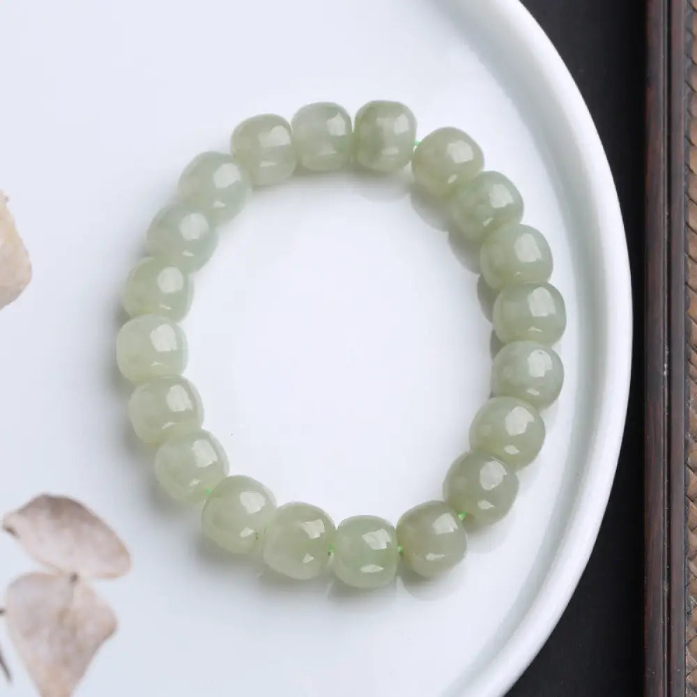 Buddha Stones Gradient Jade Luck Blessing Bracelet - BWOOOH - Jade - Bracelet