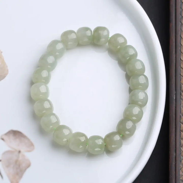 Buddha Stones Gradient Jade Luck Blessing Bracelet - BWOOOH - Jade - Bracelet