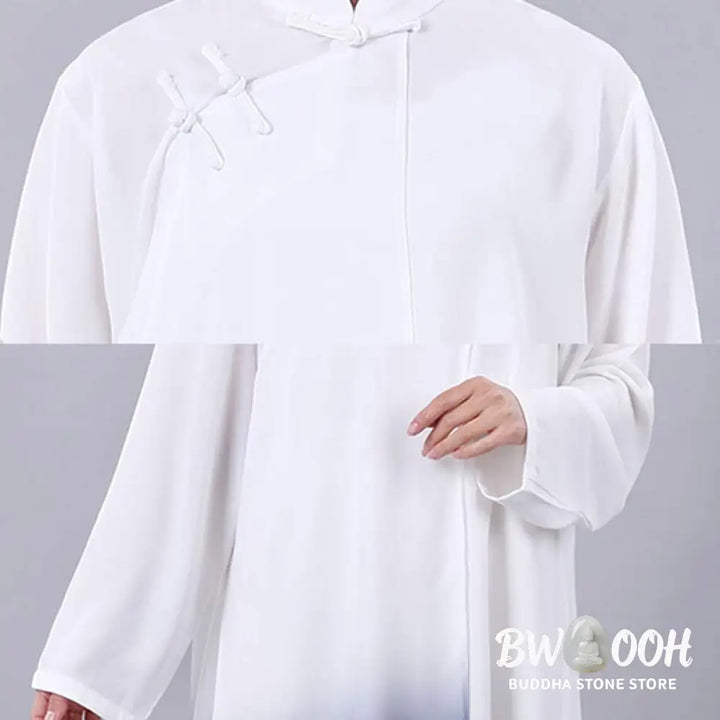 Buddha Stones Gradient Painting Meditation Prayer Spiritual Zen Tai Chi Qigong Practice Unisex Clothing Set - Clothes