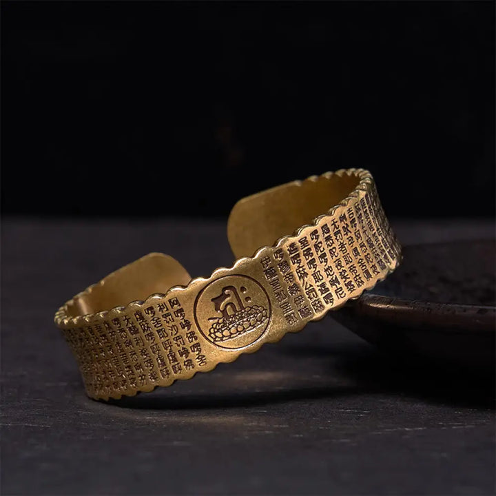 BWOOOH Great Compassion Mantra Copper Brass Luck Self Care Bracelet Bangle - BWOOOH - Vintage(Wrist