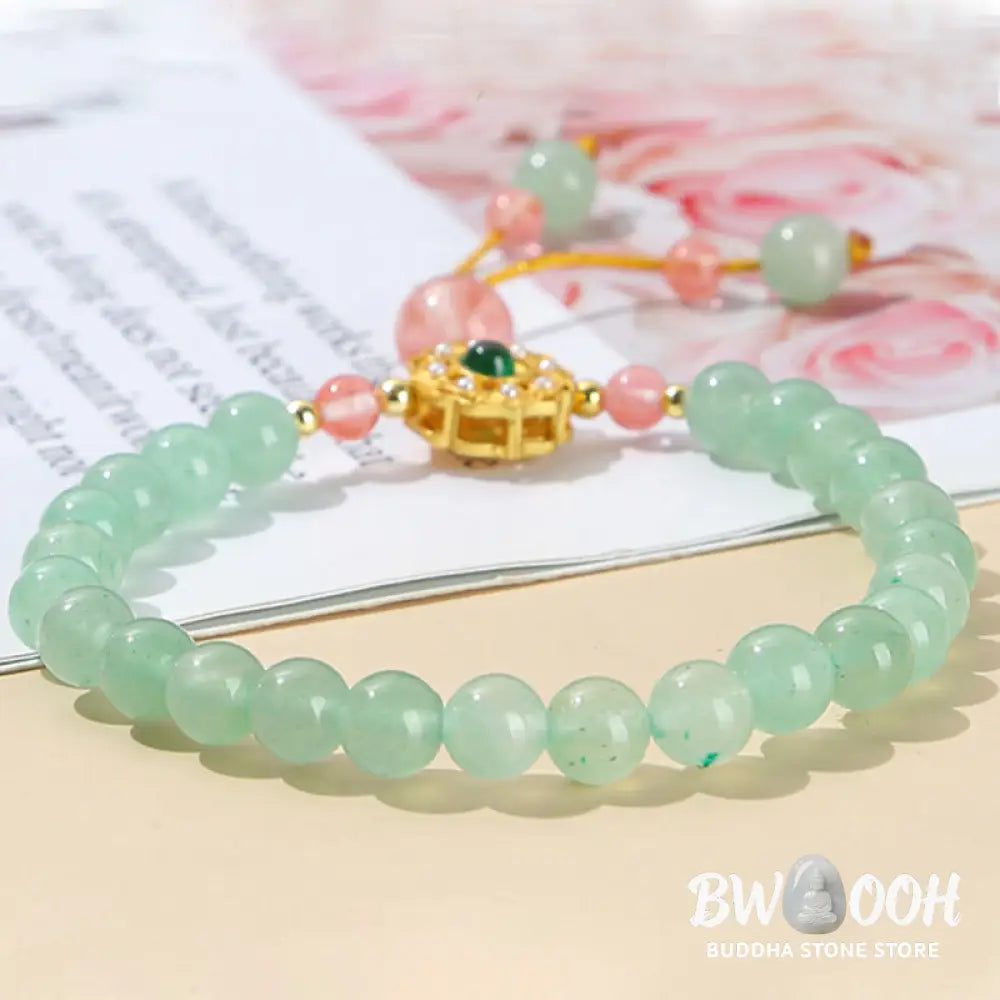 Buddha Stones Green Aventurine Luck Bead Tassel Bracelet - BWOOOH - Green Aventurine(Luck♥Positivity) - Bracelet