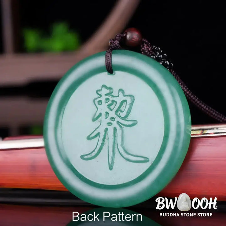 Buddha Stones Green Aventurine Yin Yang Balance Necklace Pendant - BWOOOH - Green Aventurine(Luck♥Positivity)