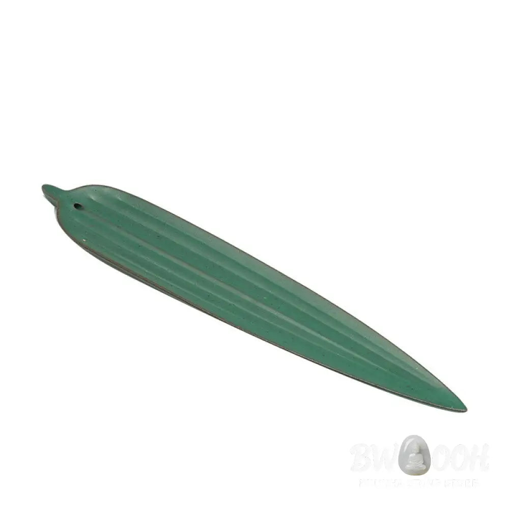 BWOOOH ceramic incense burner - Green Bamboo Leaf Healing Ceramic I