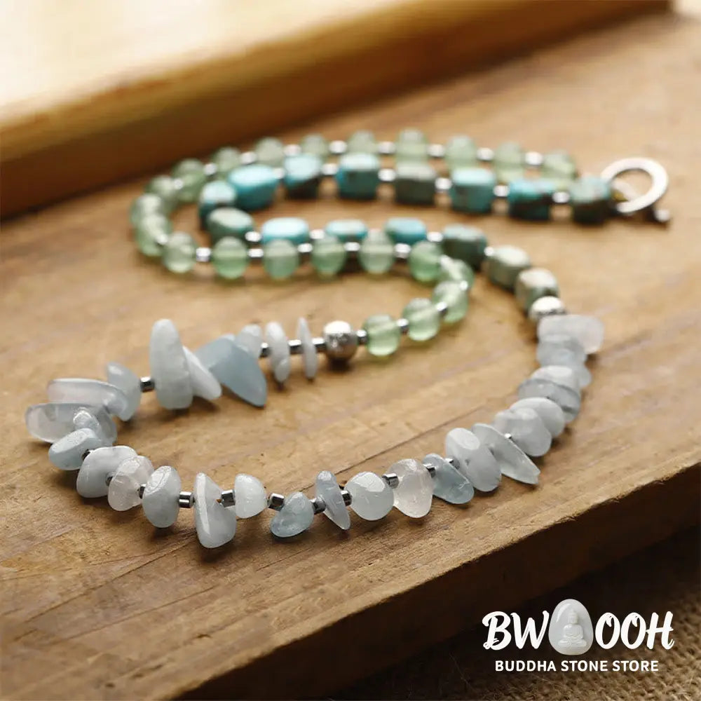 Buddha Stones Green Emperor Stone Green Aventurine Happiness Triple Wrap Bracelet - BWOOOH - Green Emperor Stone Green