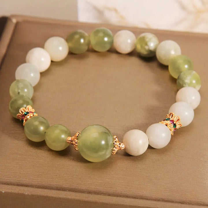 BWOOOH Green Grape Color Jade Abundance Bracelet - BWOOOH - Jade(Wrist Circumference: 14-16cm) - Bracelet