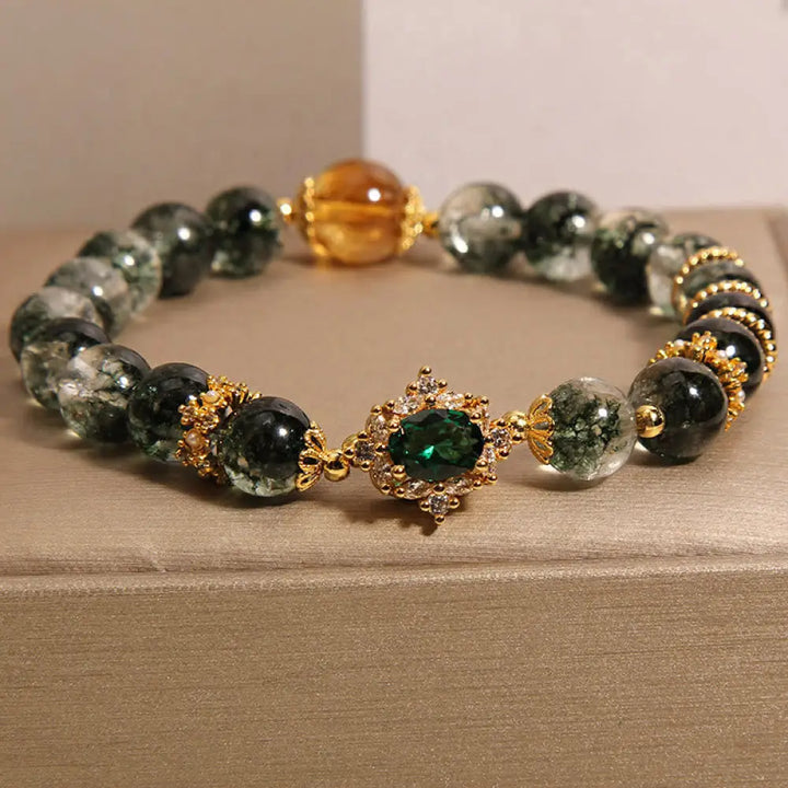 BWOOOH Green Phantom Green Crystal Confidence Bracelet - BWOOOH - Green Phantom Green Crystal Citrine(Wrist