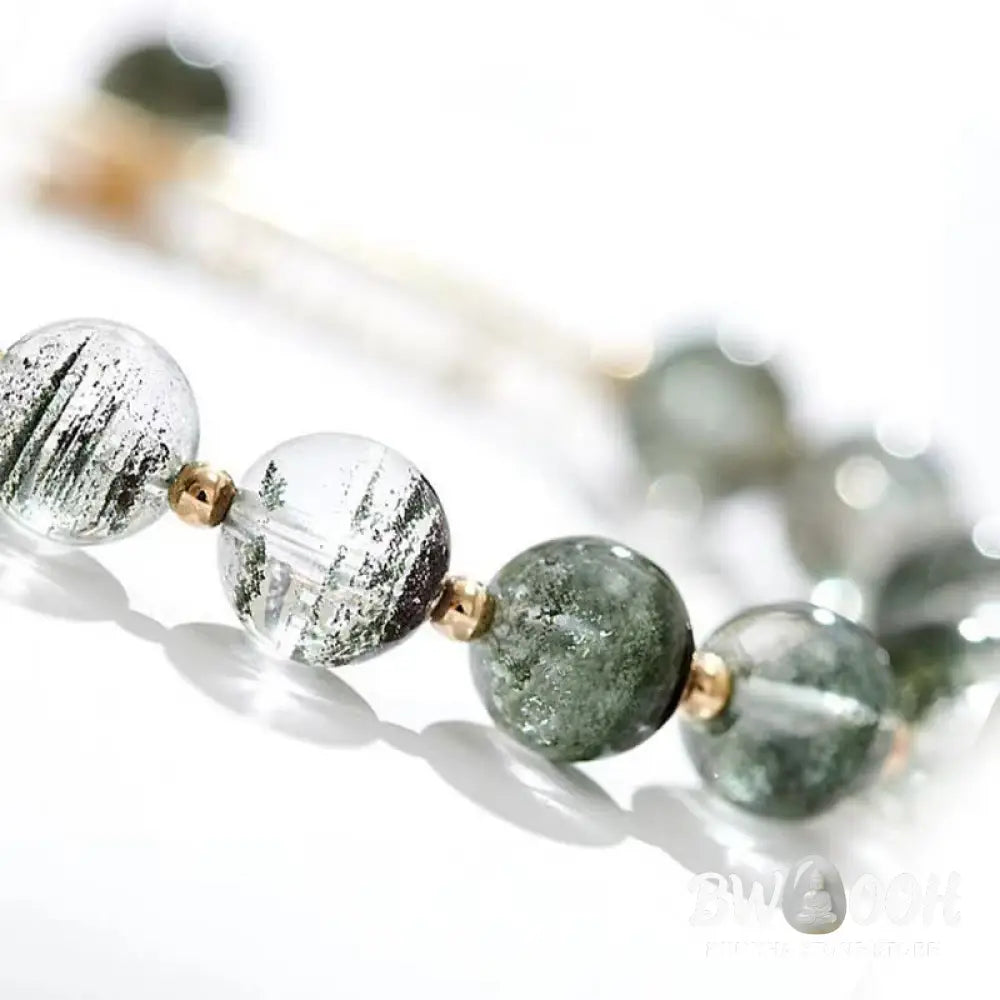 Buddha Stones Green Phantom Crystal Confidence Charm Bracelet - BWOOOH - Bracelet