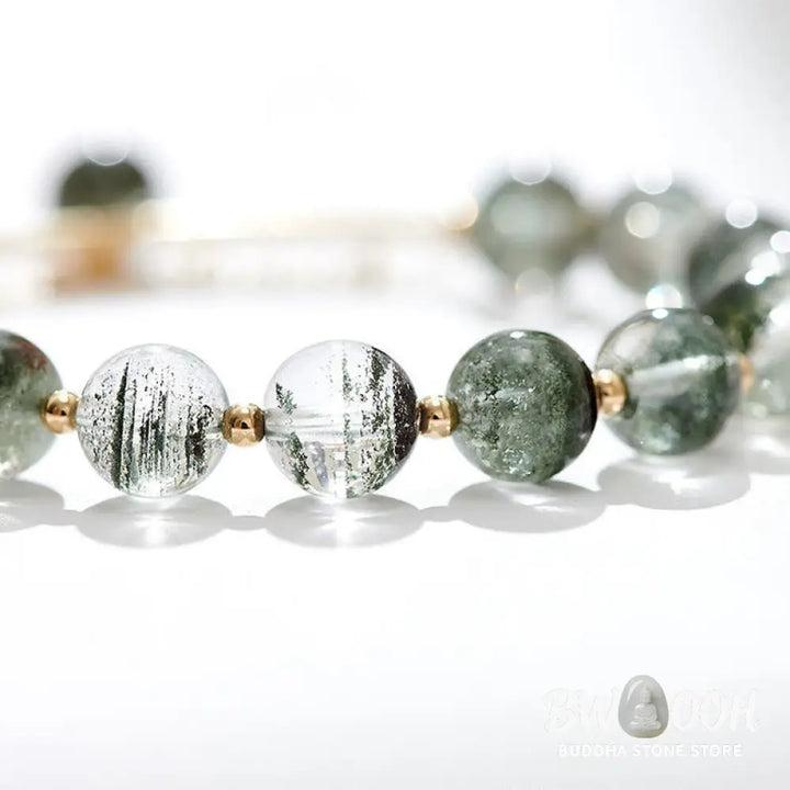 Buddha Stones Green Phantom Crystal Confidence Charm Bracelet - BWOOOH - Bracelet