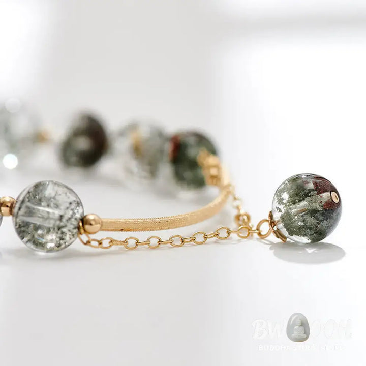 Buddha Stones Green Phantom Crystal Confidence Charm Bracelet - BWOOOH - Bracelet