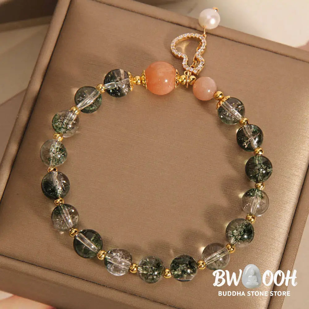 Buddha Stones Green Phantom Gourd Charm Confidence Bracelet - BWOOOH - Green Phantom(Wrist Circumference 14-16cm)