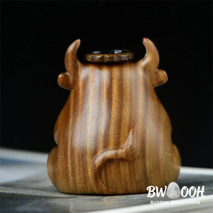 BWOOOH Green Sandalwood Cute Calf Pattern Meditation Backflow Incense Burner Decoration - Green Sandalwood Calf
