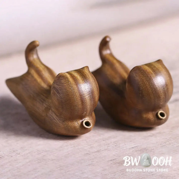 BWOOOH handcrafted incense burner - Green Sandalwood Cute Cat Pattern S