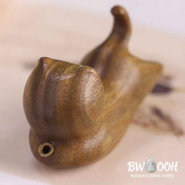BWOOOH handcrafted incense burner - Green Sandalwood Cute Cat Pattern S