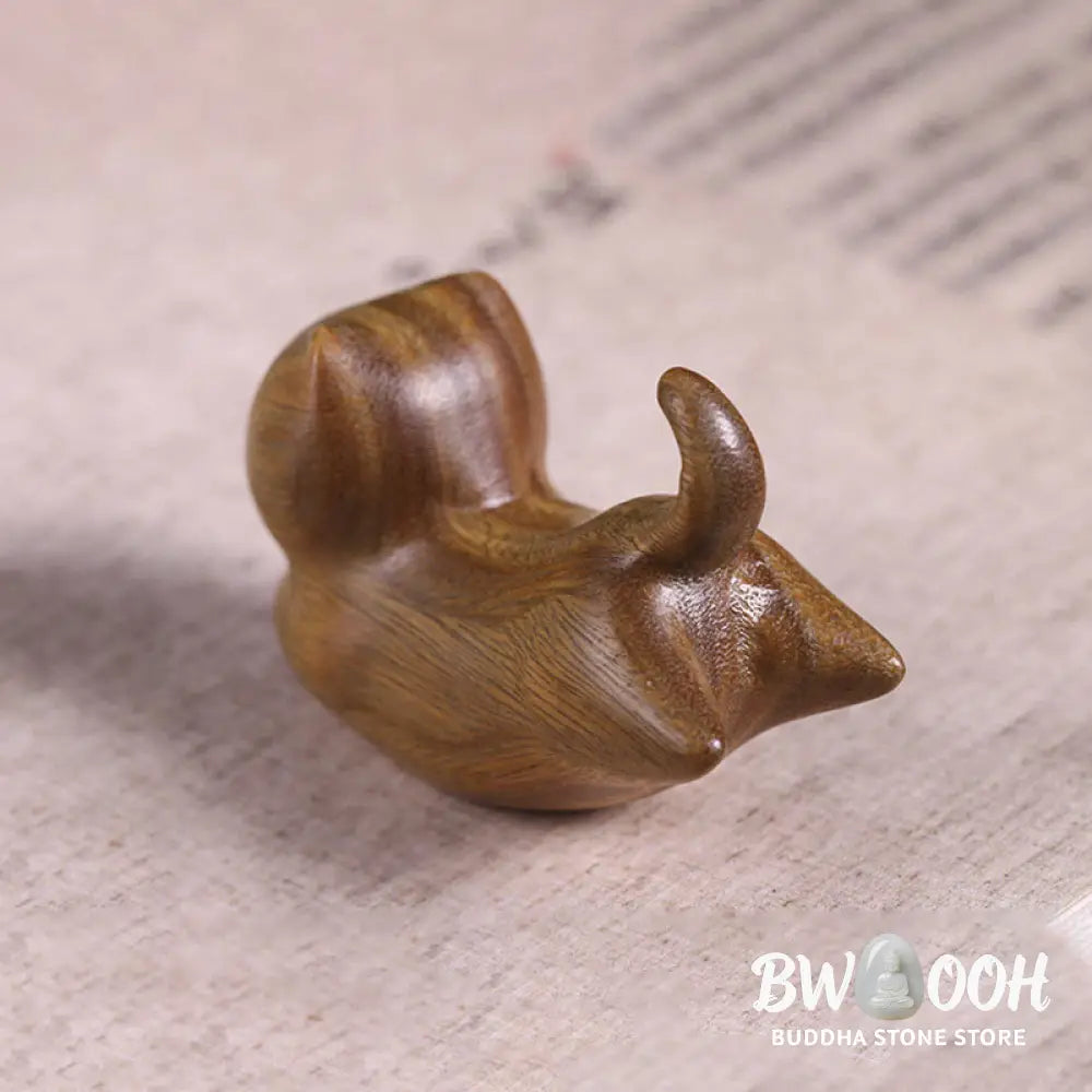 BWOOOH handcrafted incense burner - Green Sandalwood Cute Cat Pattern S