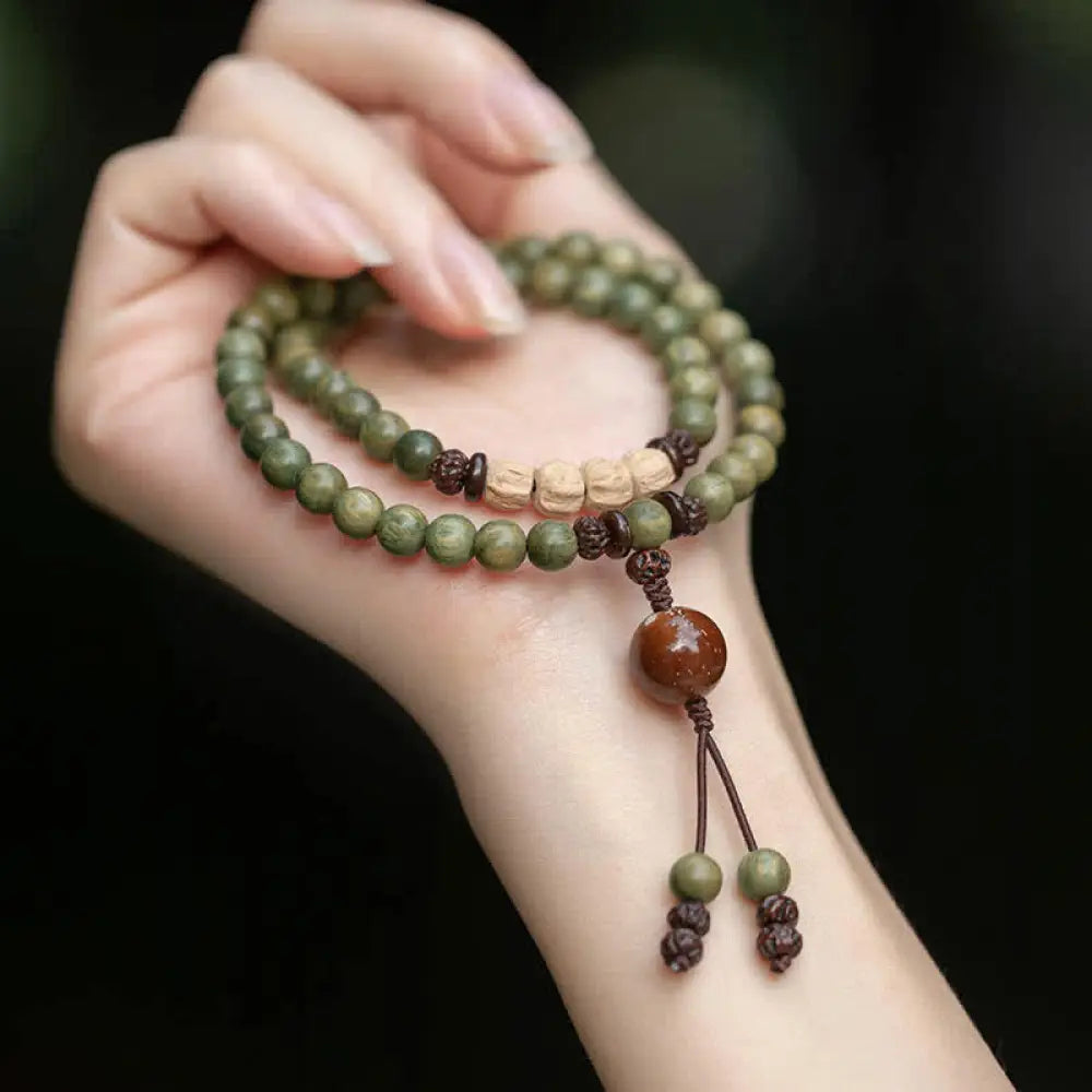 BWOOOH Green Sandalwood Positive Peace Bracelet - BWOOOH - Bracelet