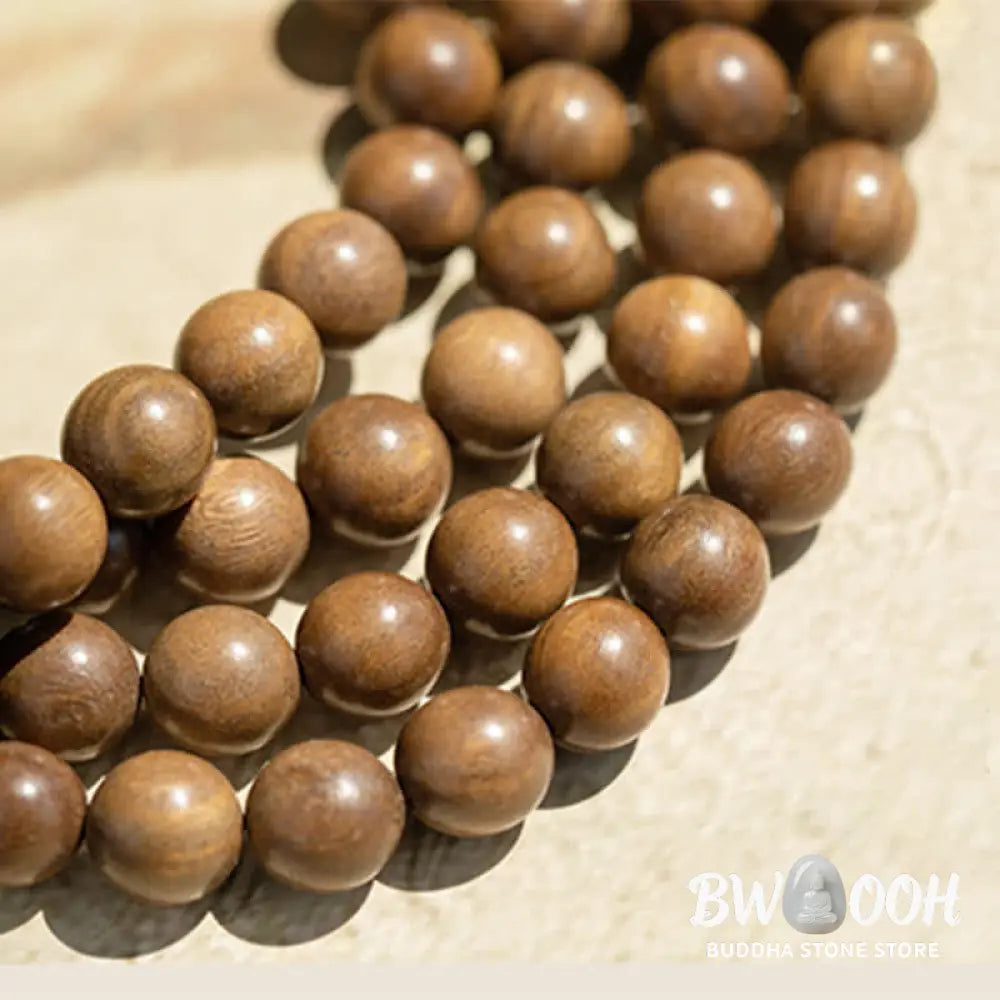 Buddha Stones Green Sandalwood Positive Peace Bracelet - BWOOOH - Bracelet