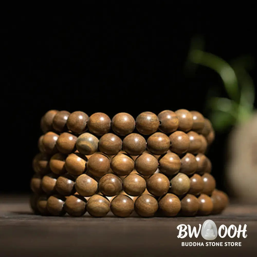 Buddha Stones Green Sandalwood Positive Peace Bracelet - BWOOOH - Bracelet
