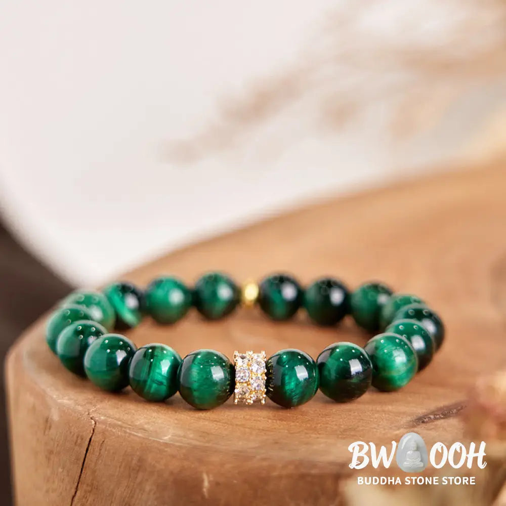 Buddha Stones Green Tiger Eye Positive Bracelet - BWOOOH - Green Tiger Eye(Wrist Circumference: 14-16cm) - Bracelet