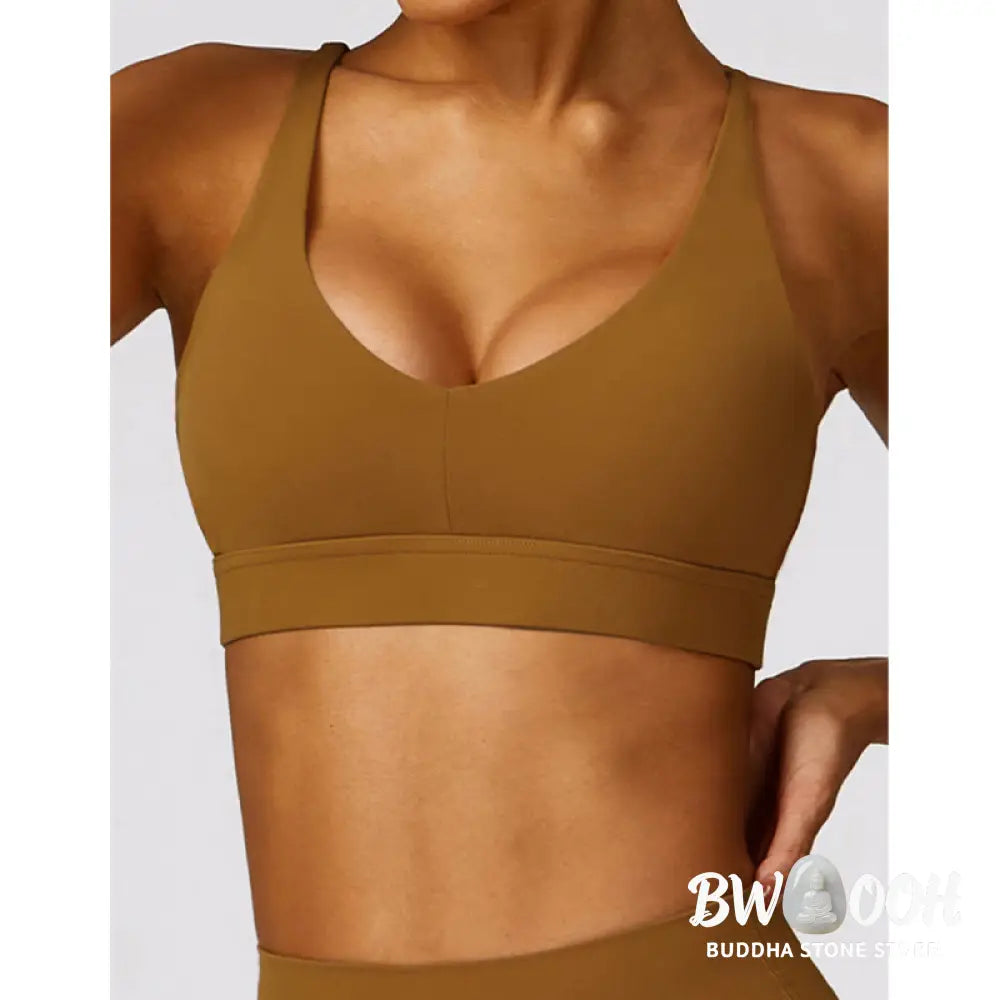 BWOOOH lotus print yoga pants - Gym Sports Yoga Backless Bra Crop Tank T