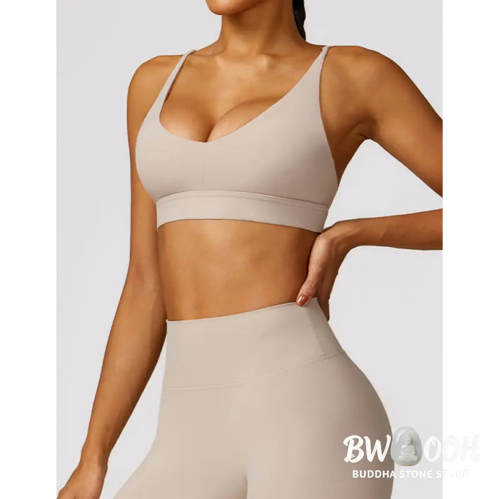 BWOOOH lotus print yoga pants - Gym Sports Yoga Backless Bra Crop Tank T