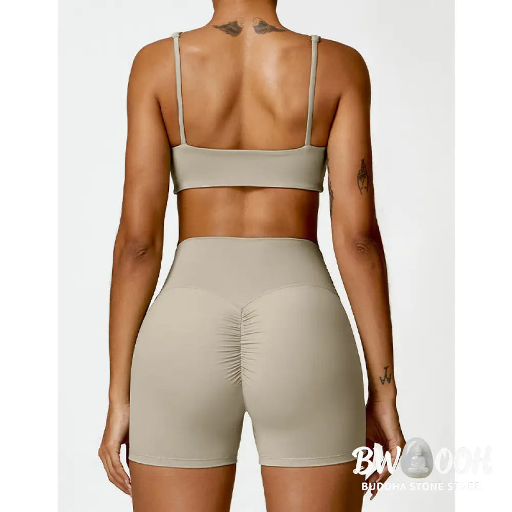 BWOOOH printed yoga pants - Gym Sports Yoga Backless Bra Crop Tank T