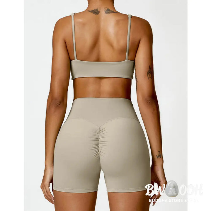 BWOOOH printed yoga pants - Gym Sports Yoga Backless Bra Crop Tank T