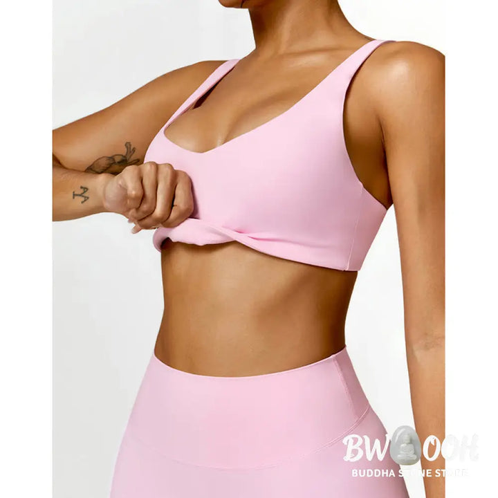 BWOOOH printed yoga pants - Gym Sports Yoga Backless Bra Crop Tank T