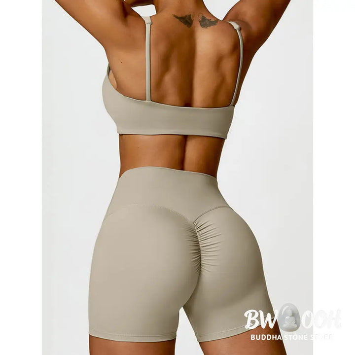 BWOOOH printed yoga pants - Gym Sports Yoga Backless Bra Crop Tank T