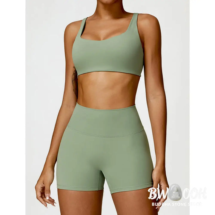 BWOOOH printed yoga pants - Gym Sports Yoga Backless Bra Crop Tank T