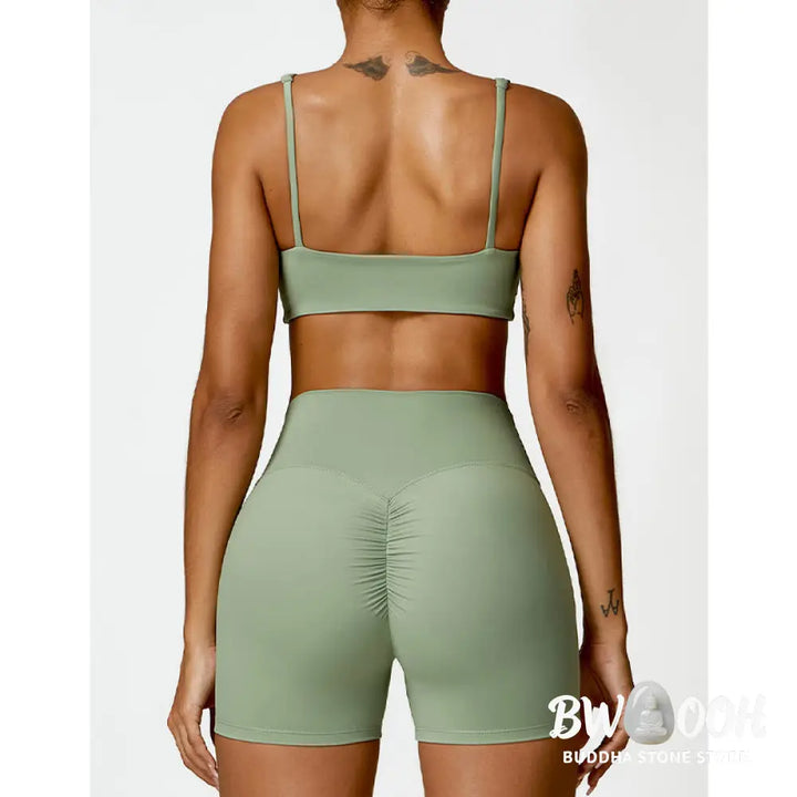 BWOOOH printed yoga pants - Gym Sports Yoga Backless Bra Crop Tank T