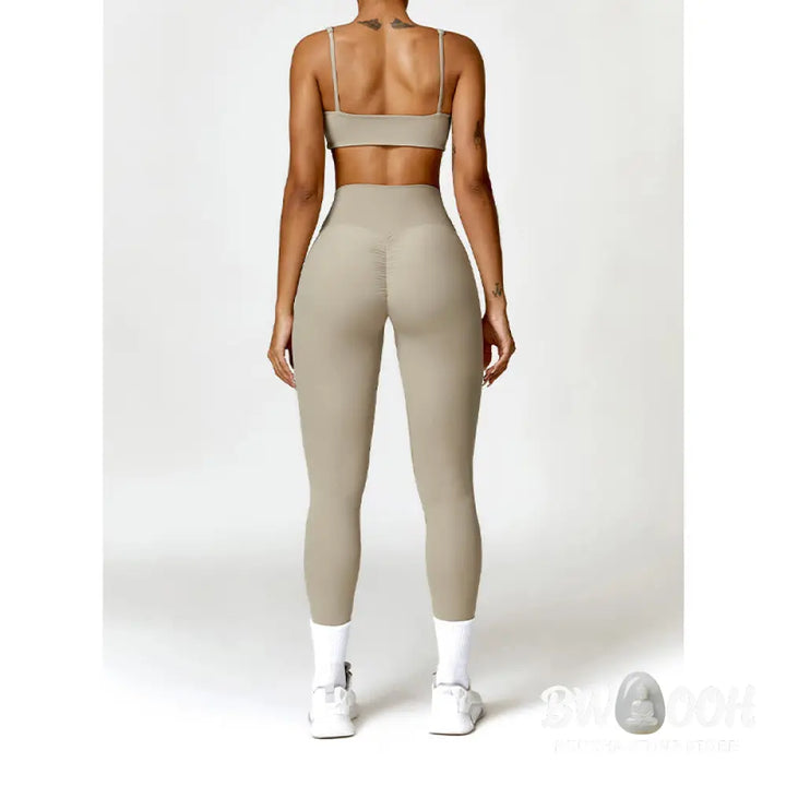 BWOOOH printed yoga pants - Gym Sports Yoga Backless Bra Crop Tank T