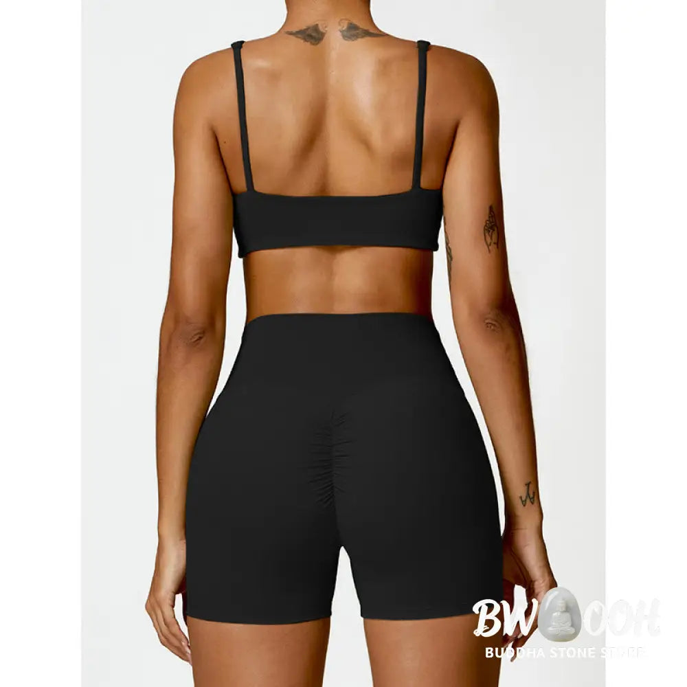 BWOOOH printed yoga pants - Gym Sports Yoga Backless Bra Crop Tank T