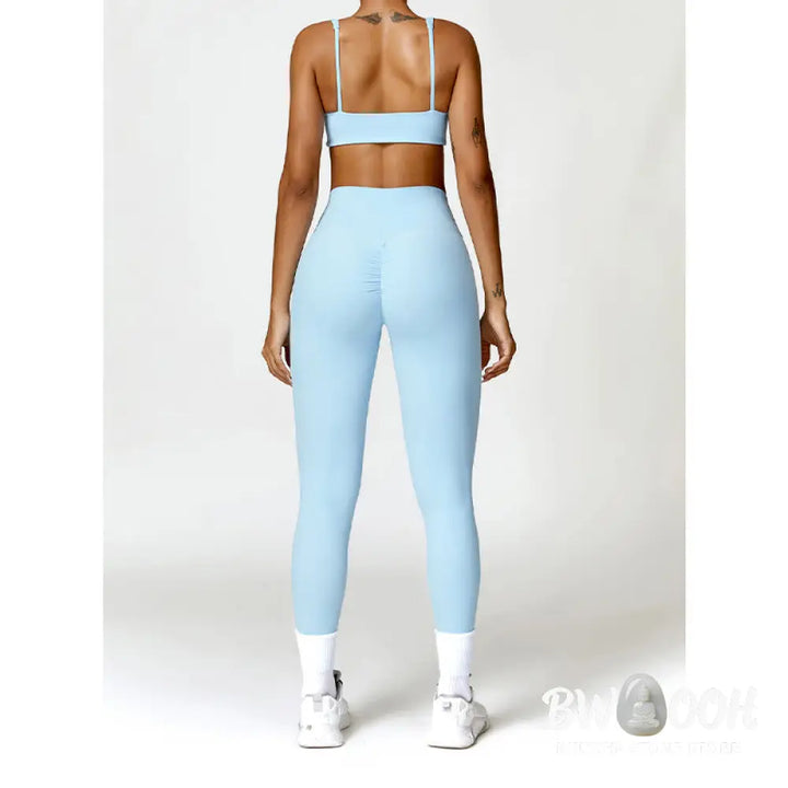 BWOOOH printed yoga pants - Gym Sports Yoga Backless Bra Crop Tank T