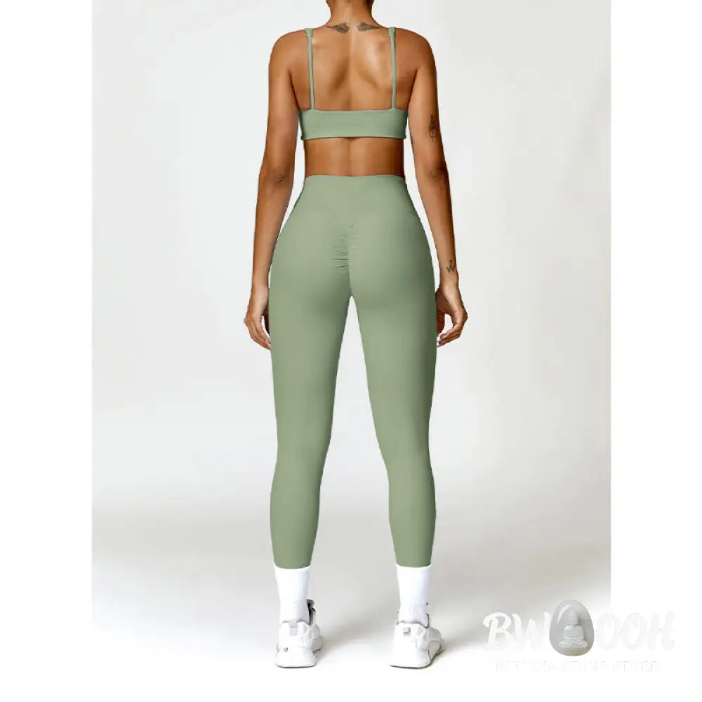 BWOOOH printed yoga pants - Gym Sports Yoga Backless Bra Crop Tank T