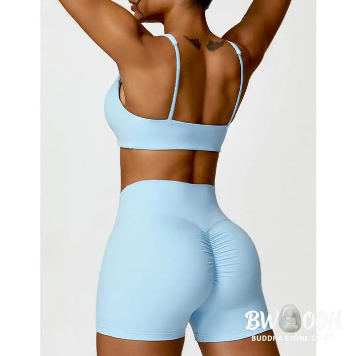 BWOOOH printed yoga pants - Gym Sports Yoga Backless Bra Crop Tank T