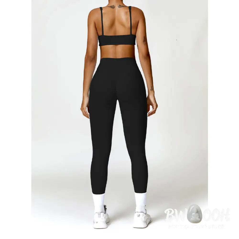 BWOOOH printed yoga pants - Gym Sports Yoga Backless Bra Crop Tank T