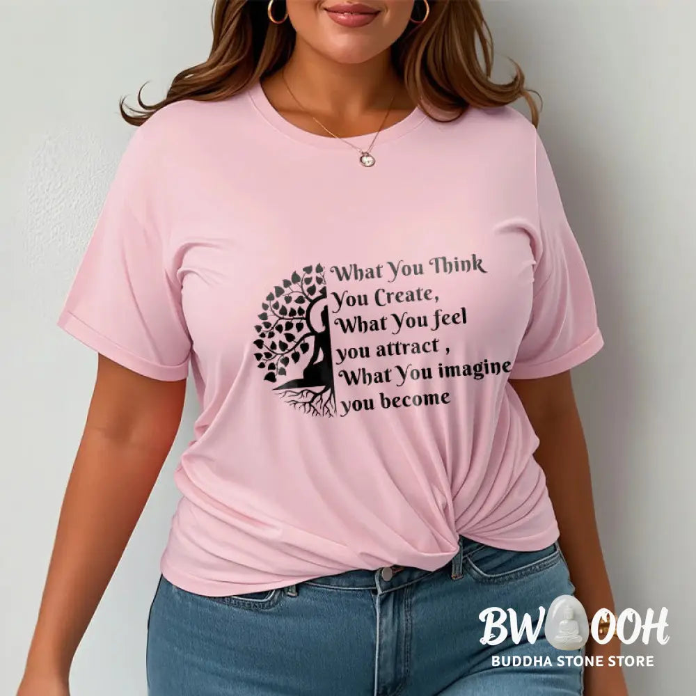 Buddha Stones Half-meditation Buddha Tree Tee T-shirt - T-Shirts
