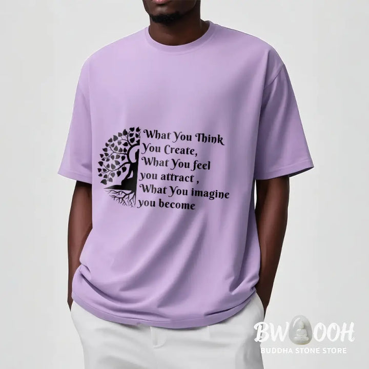Buddha Stones Half-meditation Buddha Tree Tee T-shirt - T-Shirts