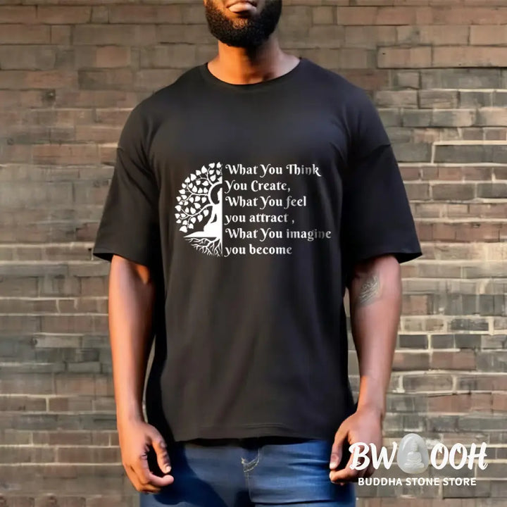 Buddha Stones Half-meditation Buddha Tree Tee T-shirt - T-Shirts