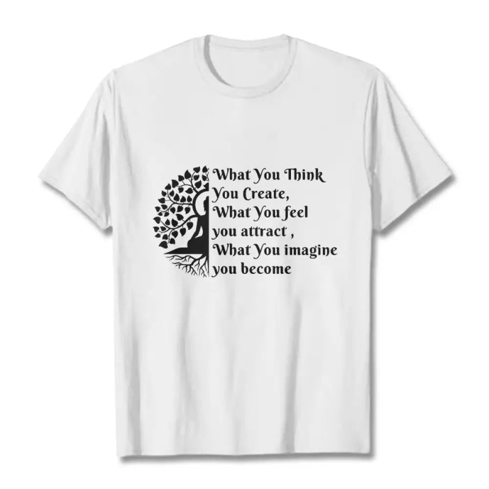 BWOOOH printed yoga pants - Half-meditation Buddha Tree Tee T-shirt
