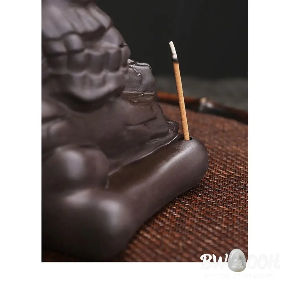 BWOOOH ceramic incense burner - Halloween Skull Head Purple Clay He