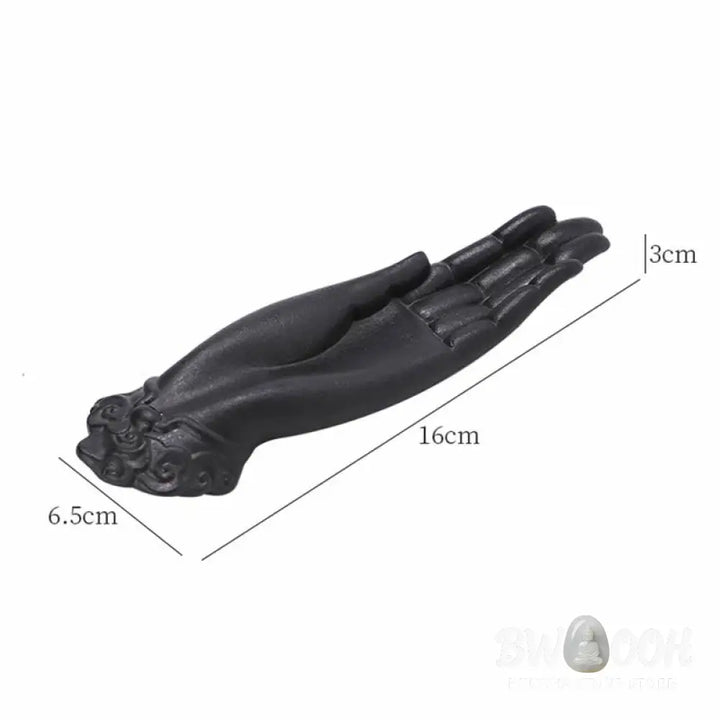 BWOOOH Buddha Hand Ceramic Auspicious Clouds Blessing Incense Burner - Buddha Hand - Incense Burner