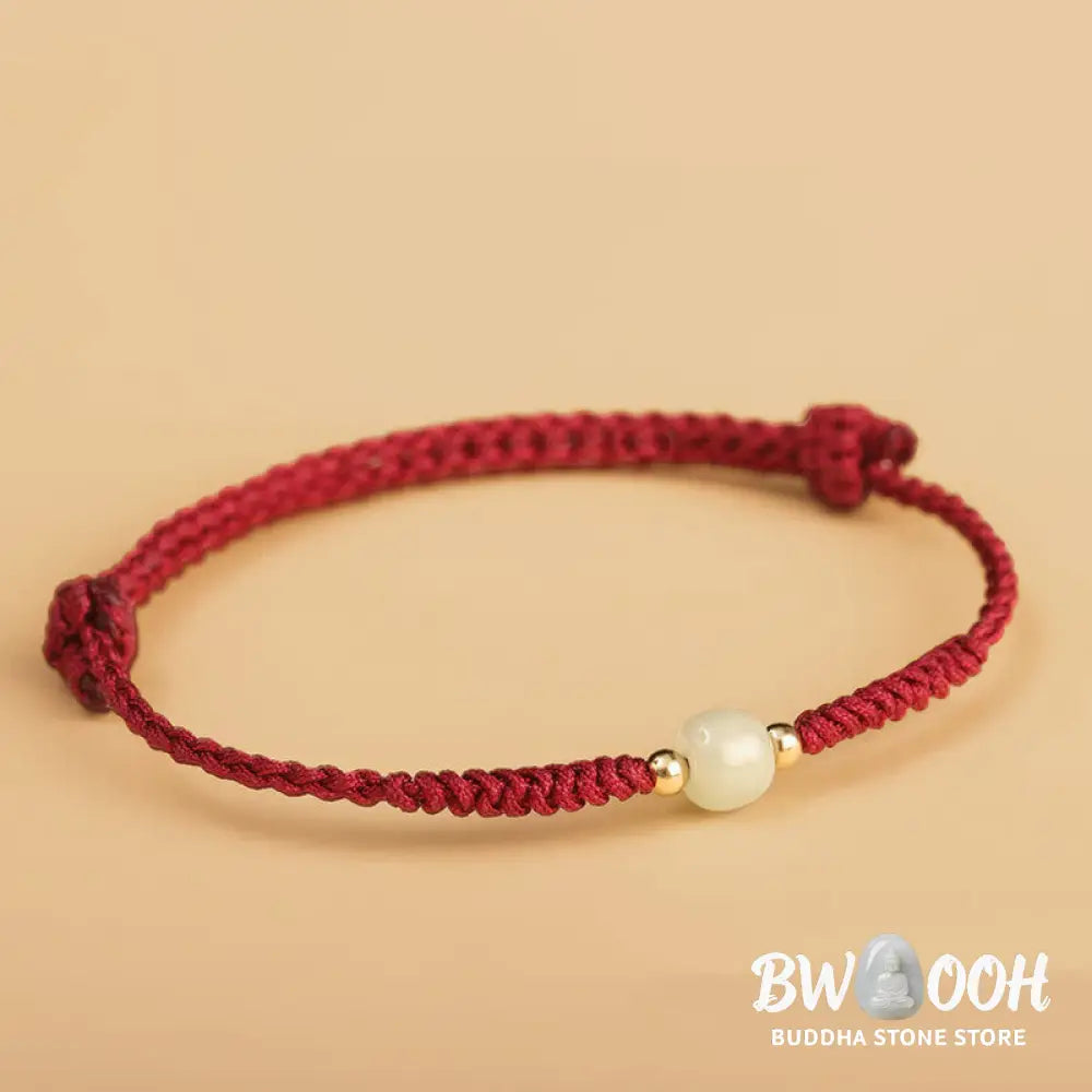 Buddha Stones Handcrafted Jade Lucky Bead Abundance Braided Bracelet - BWOOOH - Bracelet