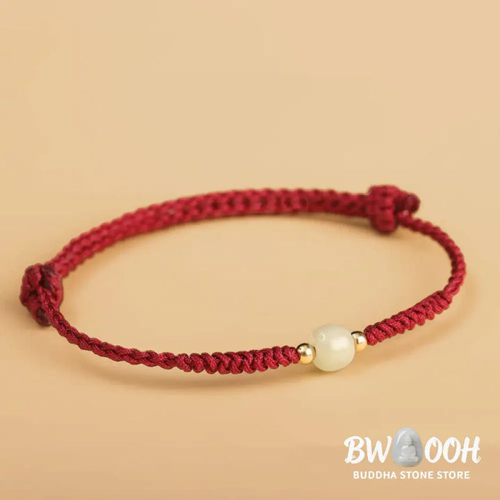 Buddha Stones Handcrafted Jade Lucky Bead Abundance Braided Bracelet - BWOOOH - Bracelet
