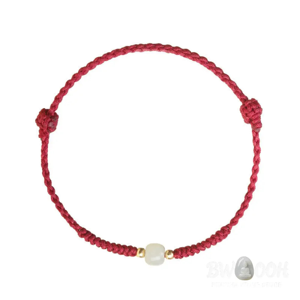 Buddha Stones Handcrafted Jade Lucky Bead Abundance Braided Bracelet - BWOOOH - Bracelet