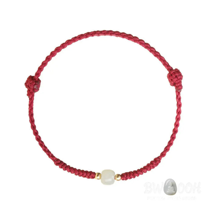 Buddha Stones Handcrafted Jade Lucky Bead Abundance Braided Bracelet - BWOOOH - Bracelet