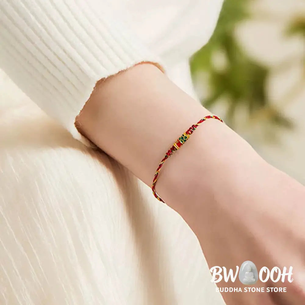 Buddha Stones Handcrafted Koi Fish Wealth Prosperity Braided Rope Bracelet - BWOOOH - Bracelet